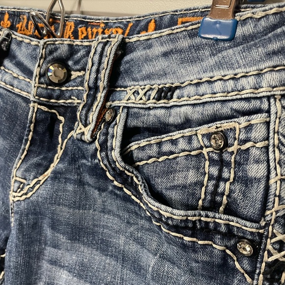 ROCK REVIVAL denim capri jeans 26 - Picture 4 of 7